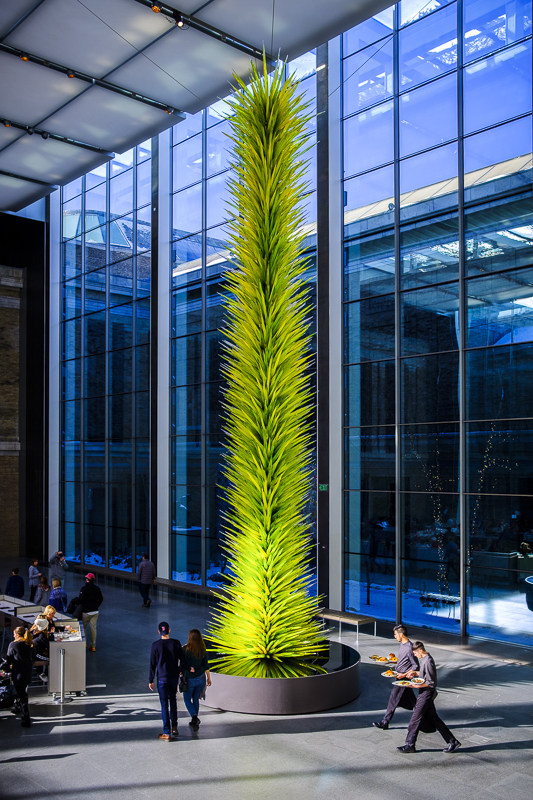 Chihuly glass sculpture at the Boston MFA